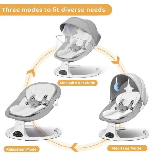 BABY Baby Swing Chair & Rocking Chair with Swing Timer