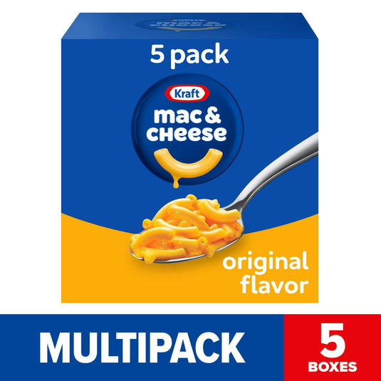 Kraft Original Mac N Cheese Dinner, 5 ct Pack, 7.25 oz Boxes