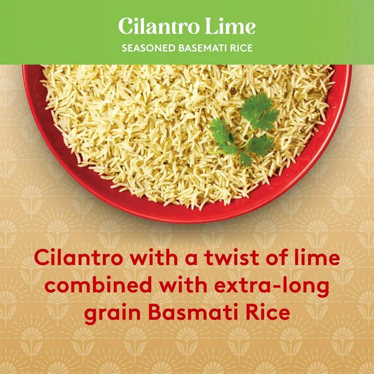 Royal Cilantro Lime Basmati Rice - Ready to Heat Basmati Rice - 8.5 oz Microwaveable Pouch